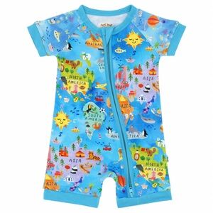 Little Sleepies Around the World Shorty Zippy 2T